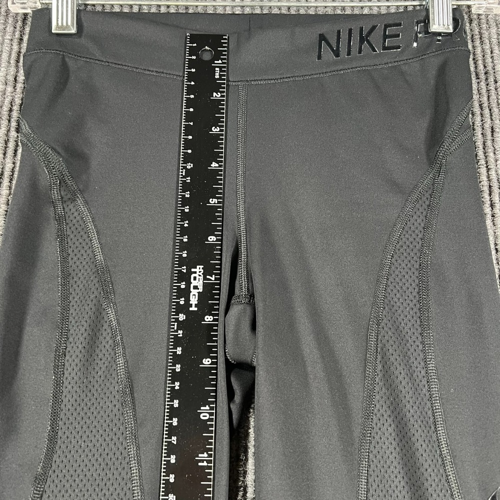 Nike Pro Leggings Womens XS Extra Small Black Hypercool Activewear Gym Workout - Picture 8 of 16
